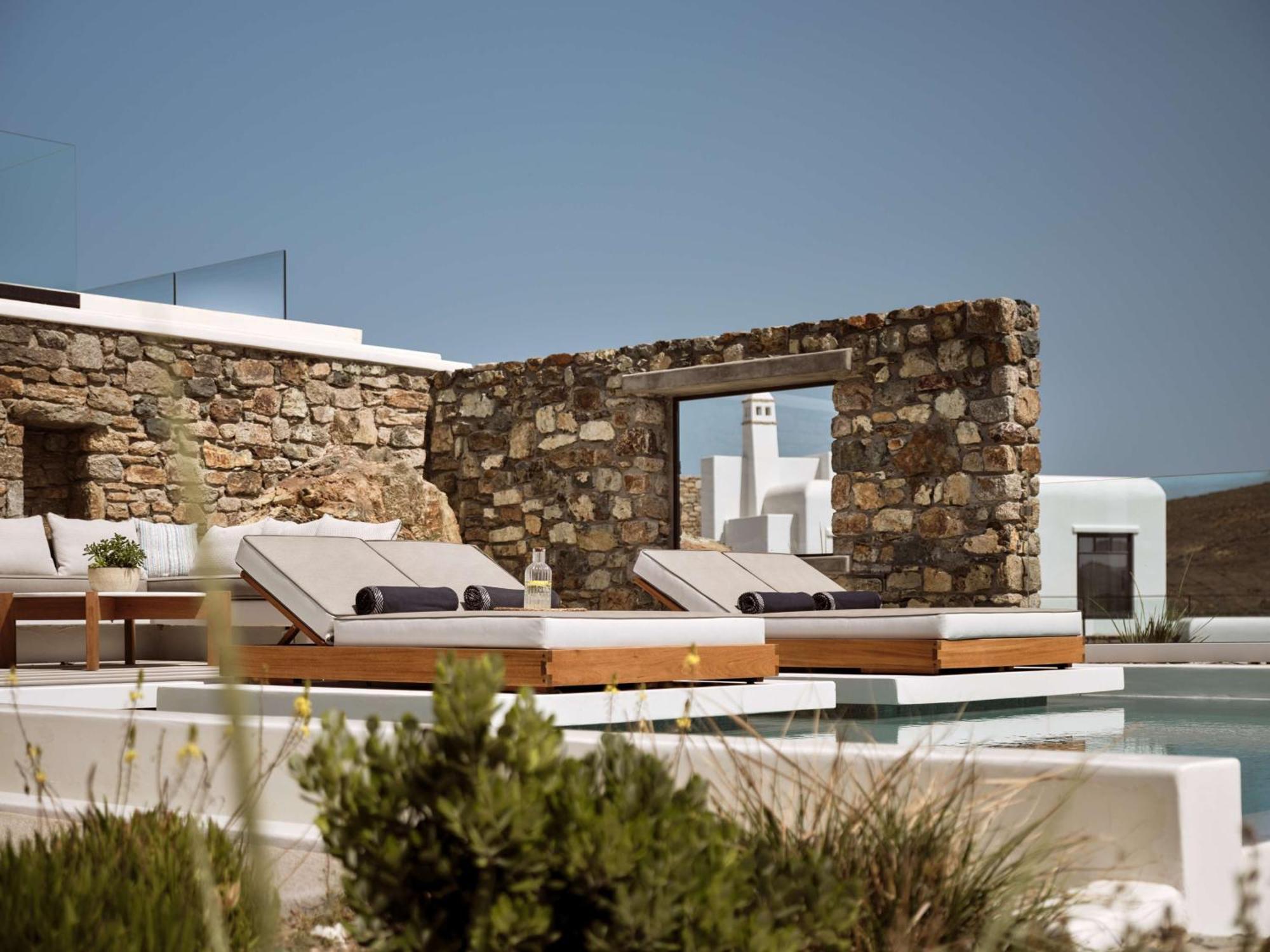 Semeli Coast Mykonos Curio Collection By Hilton Hotel Merchia Beach Exterior photo
