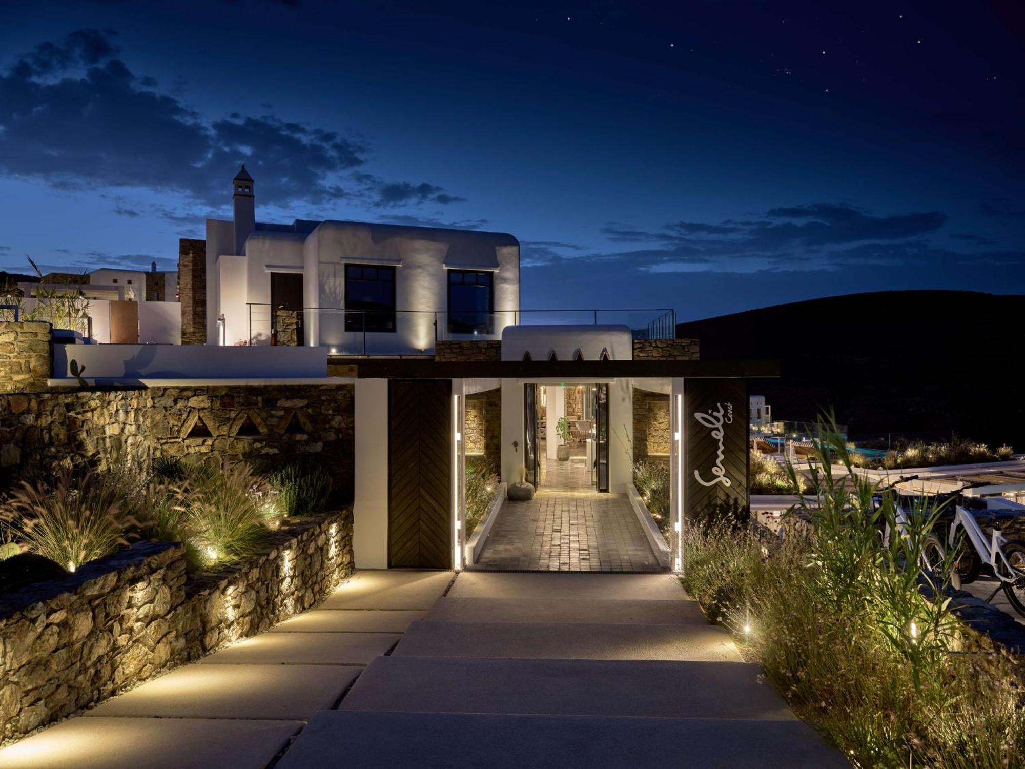 Semeli Coast Mykonos Curio Collection By Hilton Hotel Merchia Beach Exterior photo