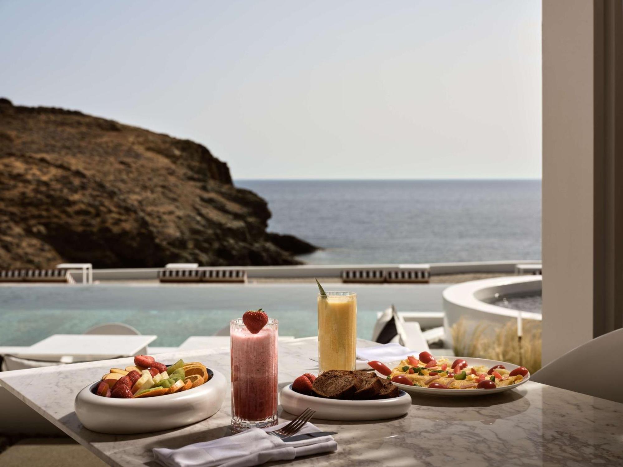 Semeli Coast Mykonos Curio Collection By Hilton Hotel Merchia Beach Exterior photo