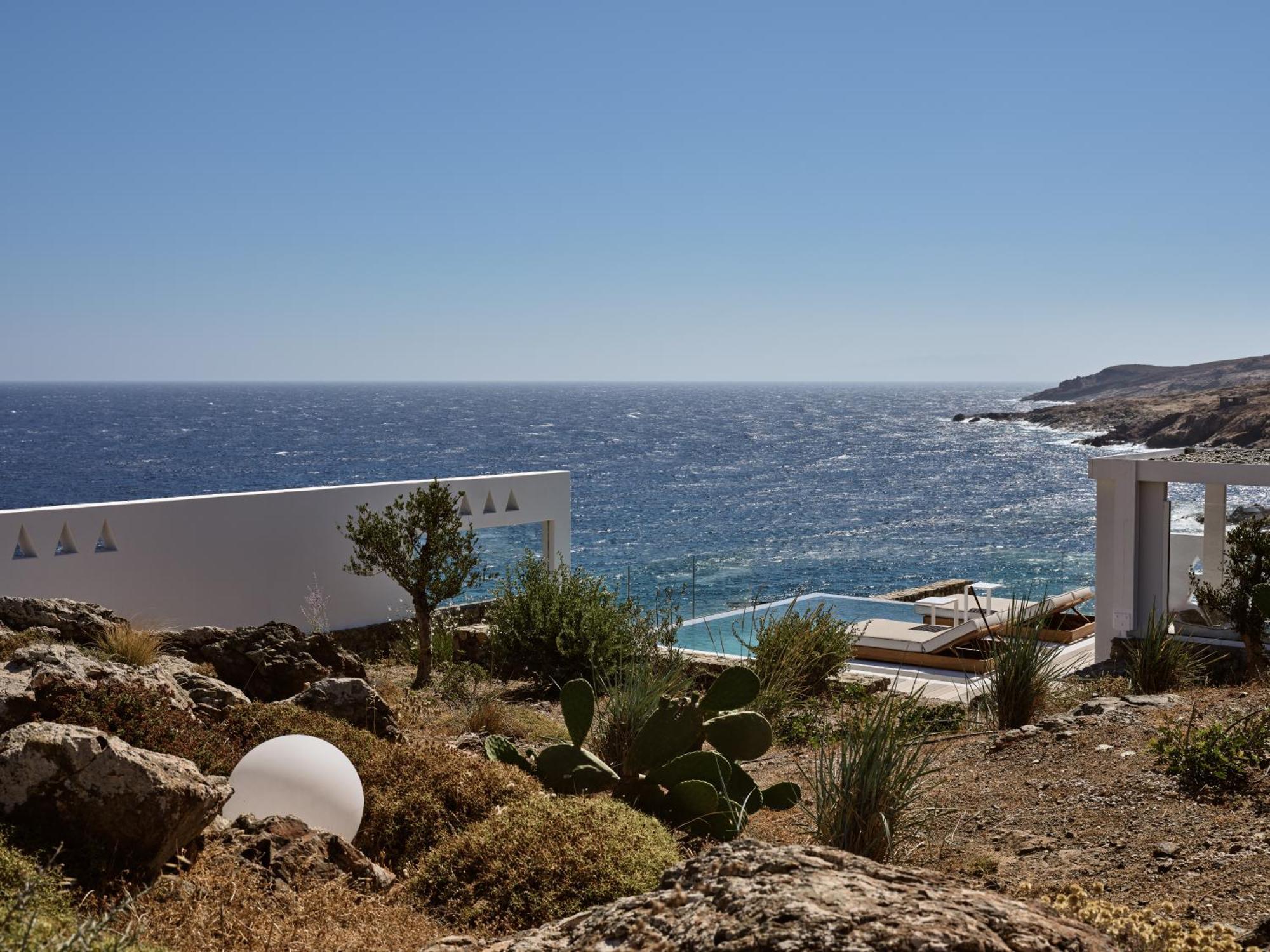 Semeli Coast Mykonos Curio Collection By Hilton Hotel Merchia Beach Exterior photo